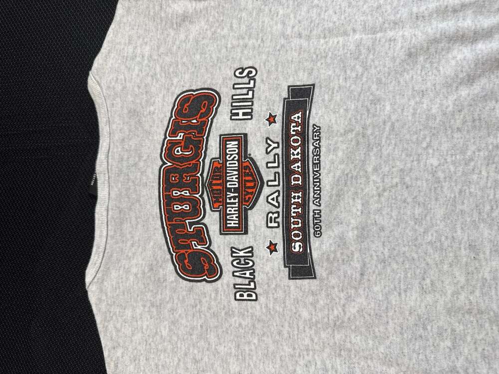 Vintage 2000 Harley-Davidson Sturgis Black Hills Rally 60th Baby Tee Size S - Picture 9 of 12